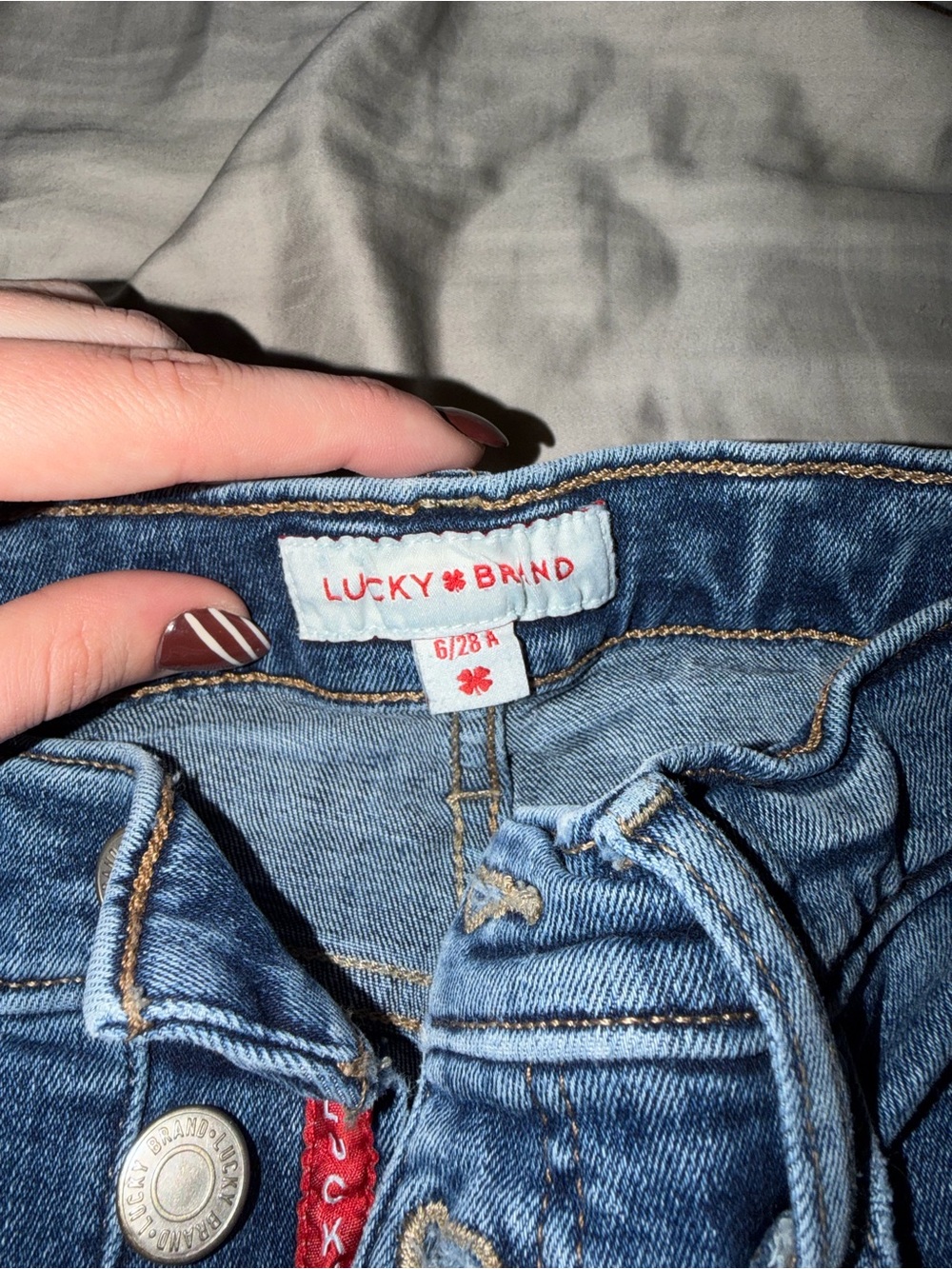 Lucky Brand Women's Skinny Jeans in Light Blue Denim